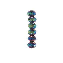 AussieSuperStore Jewellery Making Supplies Multi Metallic Bead Crystal Squashed Facet 6mm 42pcs (in 5 colours) Bead Crystal Squashed Facet 6mm 42pcs | Jewellery Making Beads 9323823153793 CRY057